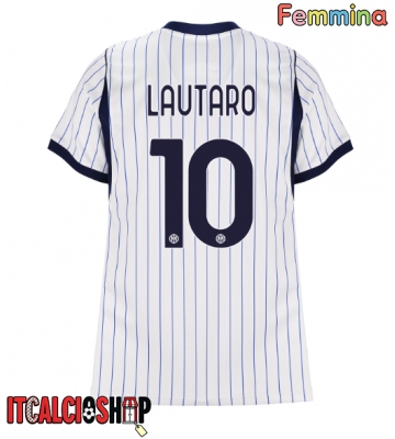 Inter Milan Lautaro Martinez #10 Seconda Maglia Femmina 2026-27 Manica Corta Inter Milan Lautaro Martinez #10 Seconda Maglia Femmina 2026-27 Manica Corta
